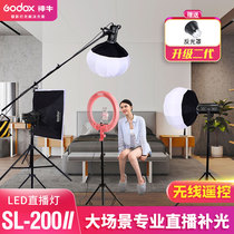 Divine Bull Photography Light Suit SL200W II second-generation solar lamp LED Changliang light Video live photo-filled light lamp