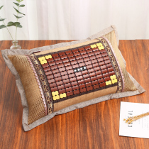 Summer cool pillow Single Bamboo cool pillow tea Summer ice silk linen to cool the mat pillow cool and adult vine home