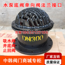 H42X-6 flange bottom valve check valve check valve cast iron water pump bottom valve DN50 80 100 150 200