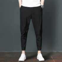 Mens summer small feet nine-point casual pants spring and autumn trend leisure wild Tide brand Harlan leg pants slim stretch