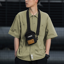 Mens slanted satchel Ins superfire chest bag Chauffers day series Single shoulder bag Girl Light Casual Bag Bag Sloping Cross Backpacks