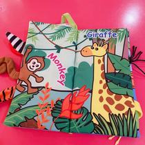 jollybaby Baby baby three-dimensional cloth book Fabric tear can not bite the tail Early education 6-12 month 8 toys