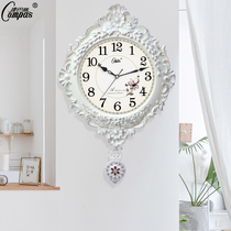 Comba European style retro swing wall clock living room luxury mute atmospheric clock modern creative fashion quartz clock