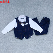 Childrens suit mens small suit suit suit British handsome flower girl dress birthday host chorus performance school uniform
