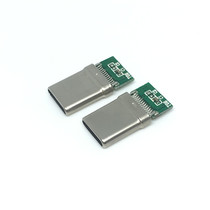 TYPE-C16P24P five-core male head reflow welding wire type with plate stretch tube Five-core data adapter flash charge