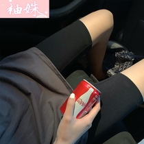 Pregnant women's shorts summer thin wear black tight modal yoga pants low waist five riding leggings