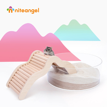 Niteangel Aite Bath Climbing Ladder Hamster Small Arch Bridge Avoid Natural Beech Climbing Ladder