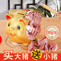 Golden pig Piggy Bank is not advisable for adults.