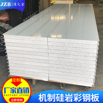 50mm factory direct sales mechanism Silicon rock color steel plate Purification Board clean room partition ceiling lightweight composite sandwich panel