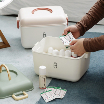 Medicine box storage box household small large large medicine box storage box with lid small storage box