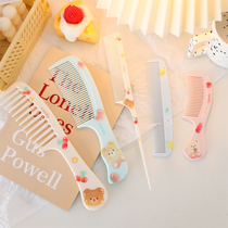 Cartoon portable anti-static girl long hair comb sharp tail comb Lady special long hair hair comb fine tooth dense head comb