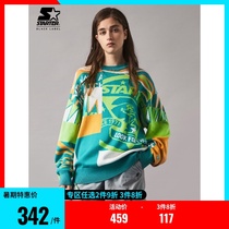 STARTER new products men and women with the same stitching color casual fashion pullover sweater