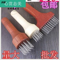 Fried meat tool beef steak needle looser fine punch tendon breaker tender beef steak hammer stainless steel meat fork