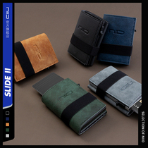 NIID Tide brand new Environmental Protection skin niche design wallet short mens coin wallet wallet card bag Slide2
