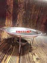 Alcohol block baking pan northeast old pure aluminum pan roast beef small aluminum basin barbecue meat aluminum pan alcohol pan
