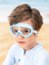 Swimming glasses Childrens section Large frame transparent waterproof anti-fog high-definition swimming glasses for children Diving mirror girls swimming goggles