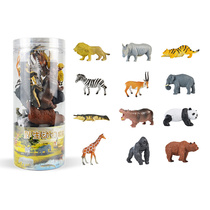 Reproduce RECUR wild animal toy set Childrens simulation zoo model mini lion plastic series