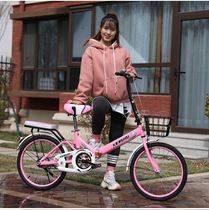 Folding bicycle can be put in the trunk free of installation female cute and ultra-light portable car junior high school students go to school