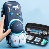 Um Elementary School Children Pen Box Children Pen Bag Multilayer Cosmonaut Lead Pencil box Tong Kindergarten 2nd grade boy pencil case