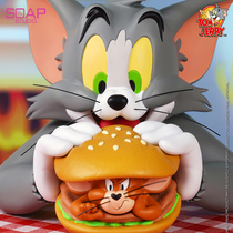 soapstudio cat and mouse animation genuine authorized Hamburger half-bust Tide play hand gift