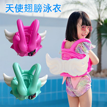 2021 new childrens angel wings swimming ring with wings inflatable vest life jacket baby buoyancy vest