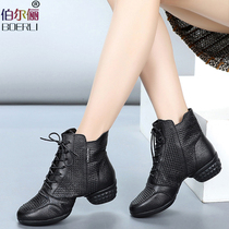 Burli summer dance shoes leather sailor dance shoes womens soft bottom breathable modern dance shoes adult square dance shoes