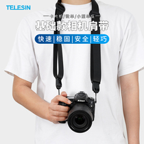 TELESIN Micro SLR camera quick release strap Oblique cross decompression shoulder strap SUITABLE for Sony A7M3 Canon EOS R5 R6 Nikon Z6II Fuji XT4 small camera