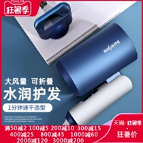 Portable hair dryer Home small dormitory with student mini hair dryer Negative ion hair care size power mute