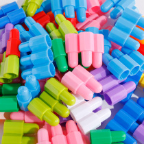Building blocks assembly toys Puzzle childrens early education intelligence brain use boys and girls children kindergarten large particle bullet head