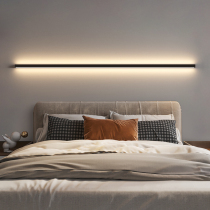 Minimalist wall lamp Bedroom living room background corner atmosphere lamp Nordic led long study parallel line bedside wall lamp
