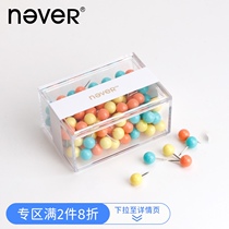 never pin photo wall cork nail press nail tacks Tucket color mix 120 boxes pushpins painting rainbow pushpins