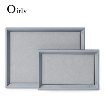 Multi-Boni new puleather jewelry tray ins jewelry bracelet jewelry display storage custom display plate props