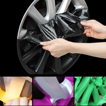 BMW 3 series 320 Pascal di PlastiDip spray film Tear Spray Film Retrofit Car Hub Light Powder Black Body