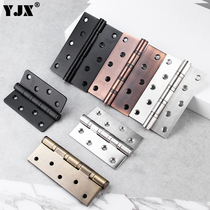Stainless steel casing hinge wooden door hinge 4 inch 5 inch bearing thickened hinge door hinge silent flat hinge