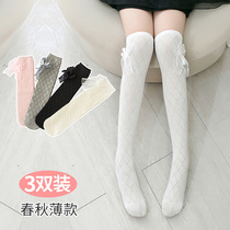 Childrens stockings Spring and Autumn Thin Cotton Korean tide high tube girls over the knee summer socks