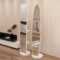 Three-dimensional mirror full body dressing mirror floor home bedroom womens net red ins Wind rotating storage test hanging clothing integrated