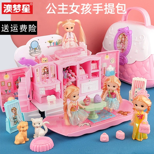Игрушка для принцессы, кукольный домик, комплект, реалистичная изысканная кукла, большой детский замок