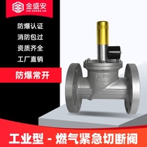 Industrial gas emergency electromagnetic shut-off valve commercial hotel explosion-proof normally open natural gas gas leak automatic cut-off