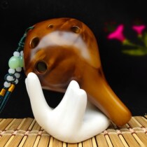 Ocarina 6-hole beginner children student adult professional musical instrument Alto C tune six-hole flute AC bag Society