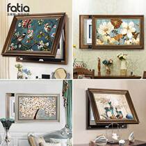 American meter box decorative painting Hole-free occlusion box Distribution box Push-pull weak power main switch power supply European hanging painting