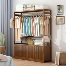 Simple wardrobe household simple modern storage coat rack drying rack floor bedroom multifunctional storage hanger