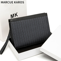 MK clutch bag mens leather business light luxury handbag 2021 new clutch bag clutch bag large capacity envelope tide