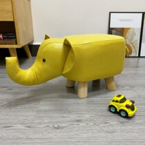 Chenyang Furniture Cy Chenyang Technology Cloth Solid Wood Leg Elephant Stool