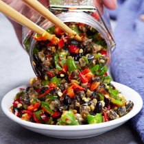 Money village head Hunan Special Ribbon Pepper Snail meat Lower Rice Vegetable Farmhouse Handmade Homemade Savory Spicy Fields Snail Meat Mixed With Salty Vegetables