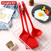 German fragrant color silicone shovel household spatula kitchen stir-fry shovel non-stick pan special kitchenware colander stir-fry spoon set