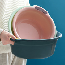 Washbasin household large plastic thickened toilet laundry basin student dormitory wash face Basin wash foot basin