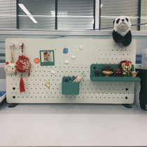 Desktop hole board storage rack free of holes