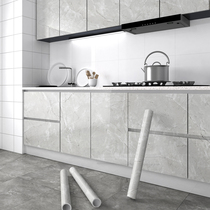 Cabinet sticker renovated special imitation marble kitchen waterproof anti-oil self-adhesive cabinet door cabinet renovation of furniture adhesive film
