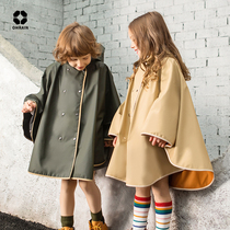 ohrain children raincoat kindergarten baby Children students boys and girls Children Children Outdoor rainstorm cloak poncho