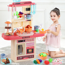 Childrens toys girls 2021 New Net red cooking kitchen simulation kitchenware set combination girl 7 A 9 years old